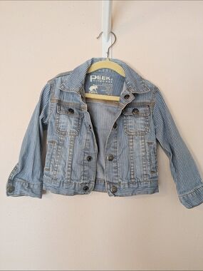 Peek Blue Stripe Denim Jacket